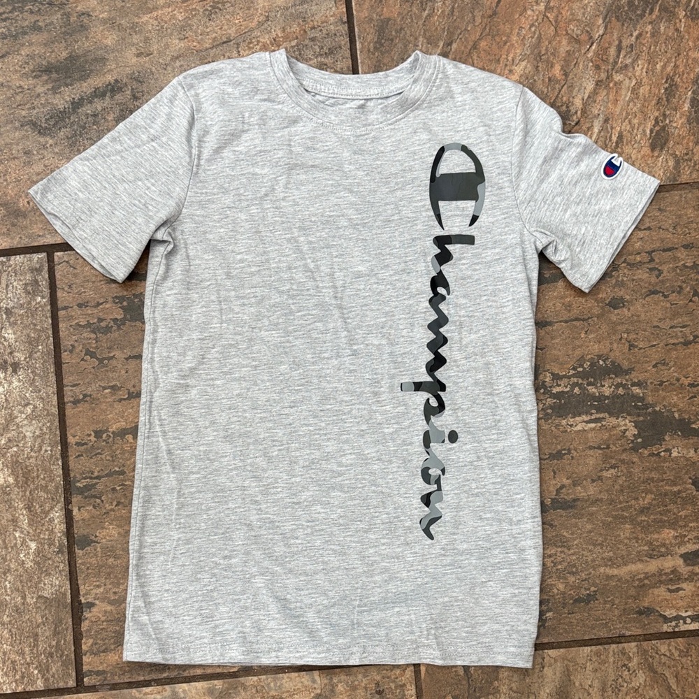 Champion Gray Kids Short Sleeve Tee